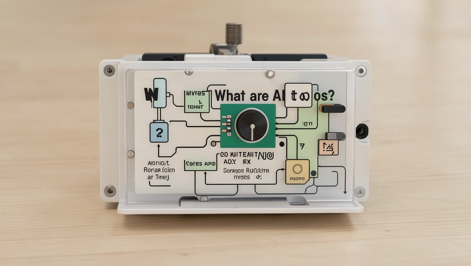 Illustration of various AI tools for students and professionals in a clear diagram.