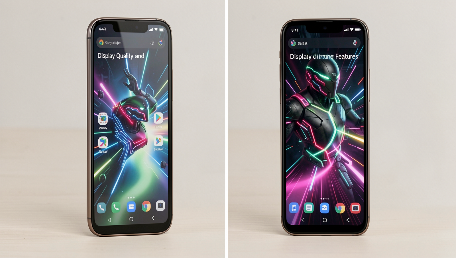 Comparison of various display types in gaming phones for 2026.