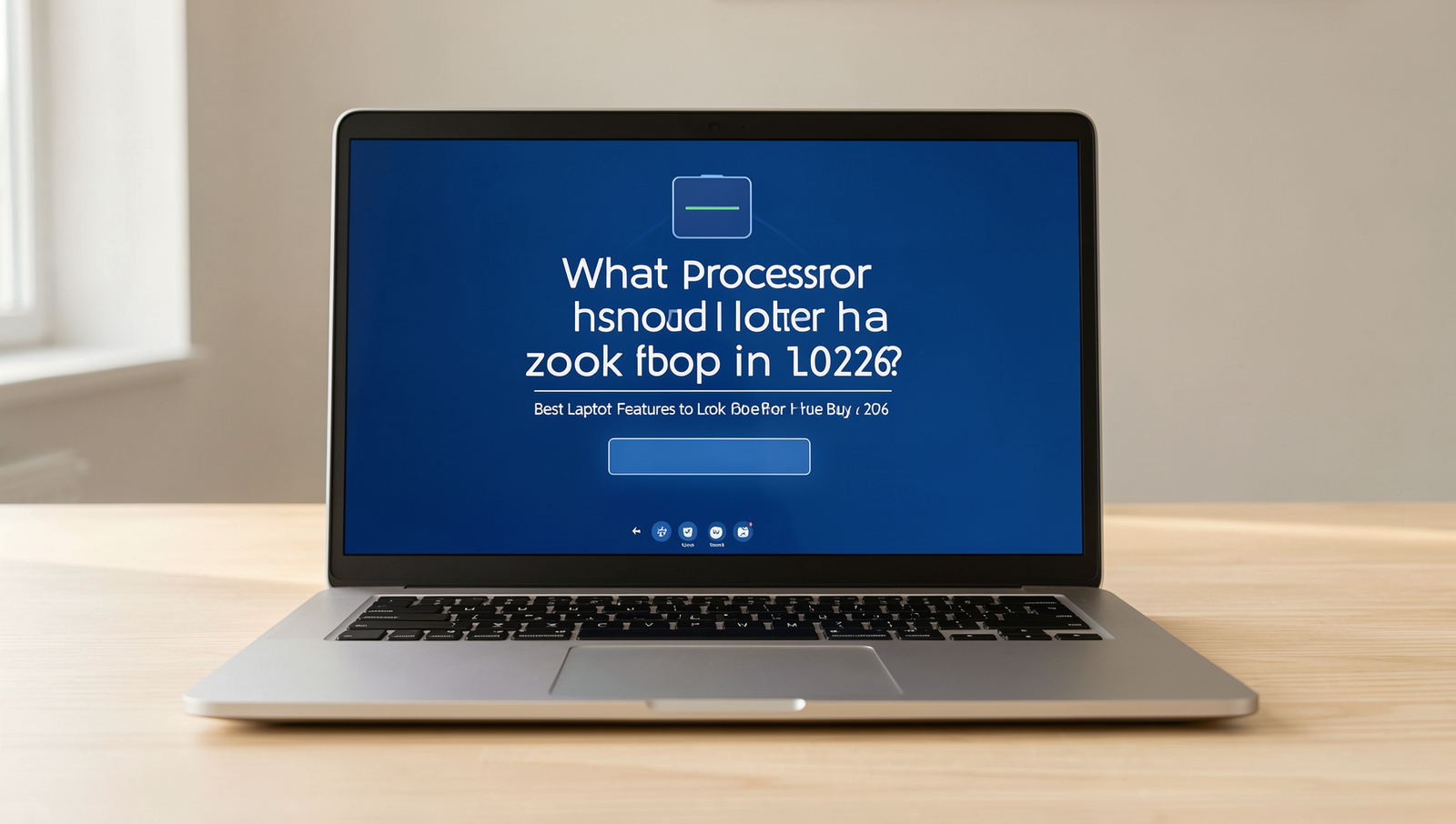 Diagram showing key laptop processors to consider for 2026 with detailed specifications.
