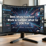 High-end monitors set in a modern workspace for gaming and productivity.
