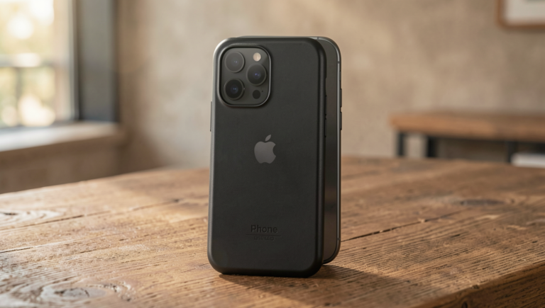 High-quality phone accessories displayed in a stylish, modern setting.