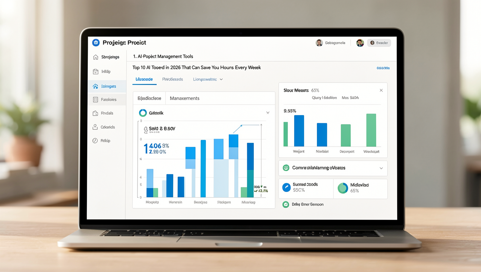 Detailed digital dashboard showcasing project management metrics and analytics.