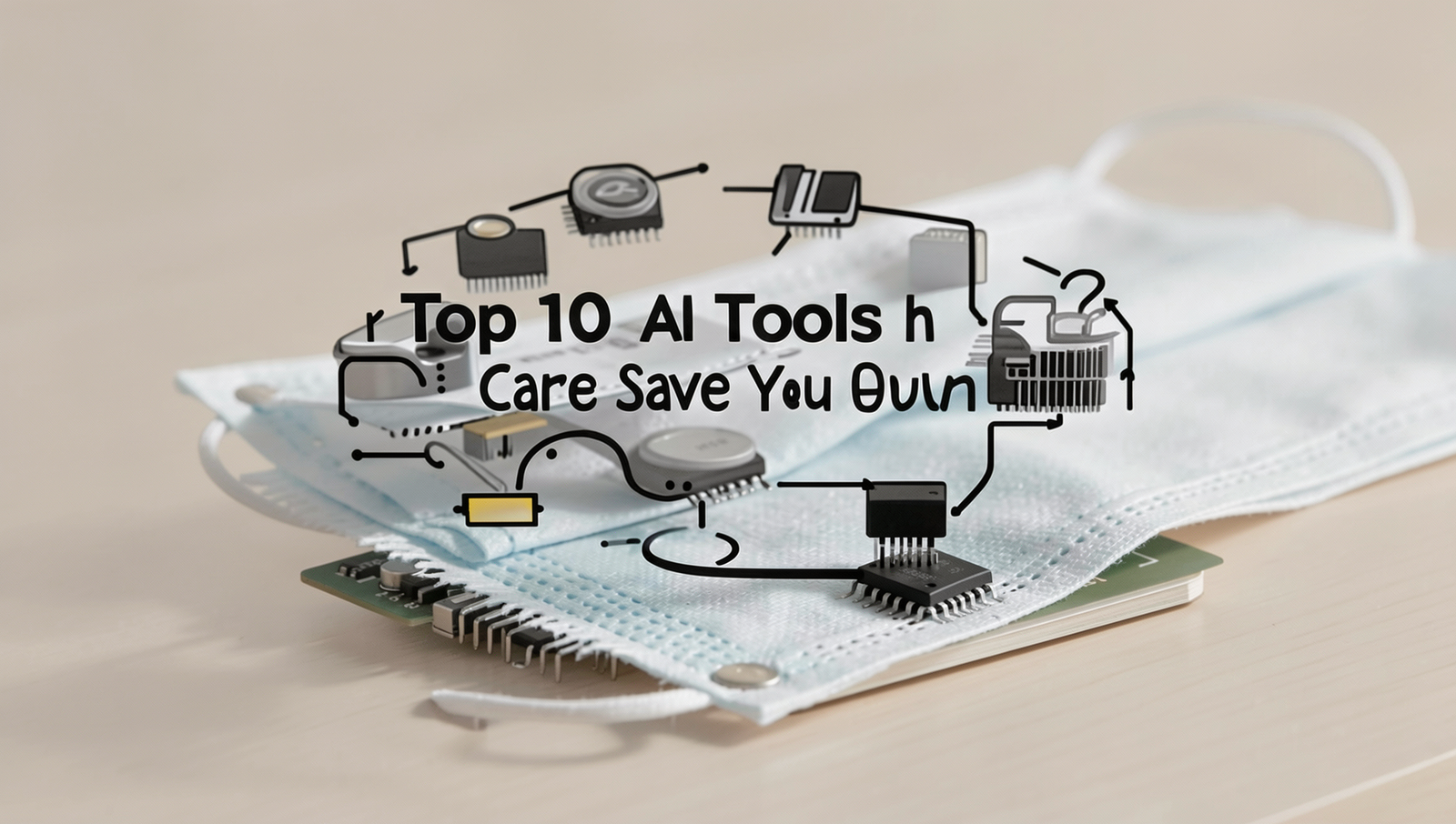 Illustration of various AI tools and their applications in a clear diagram.